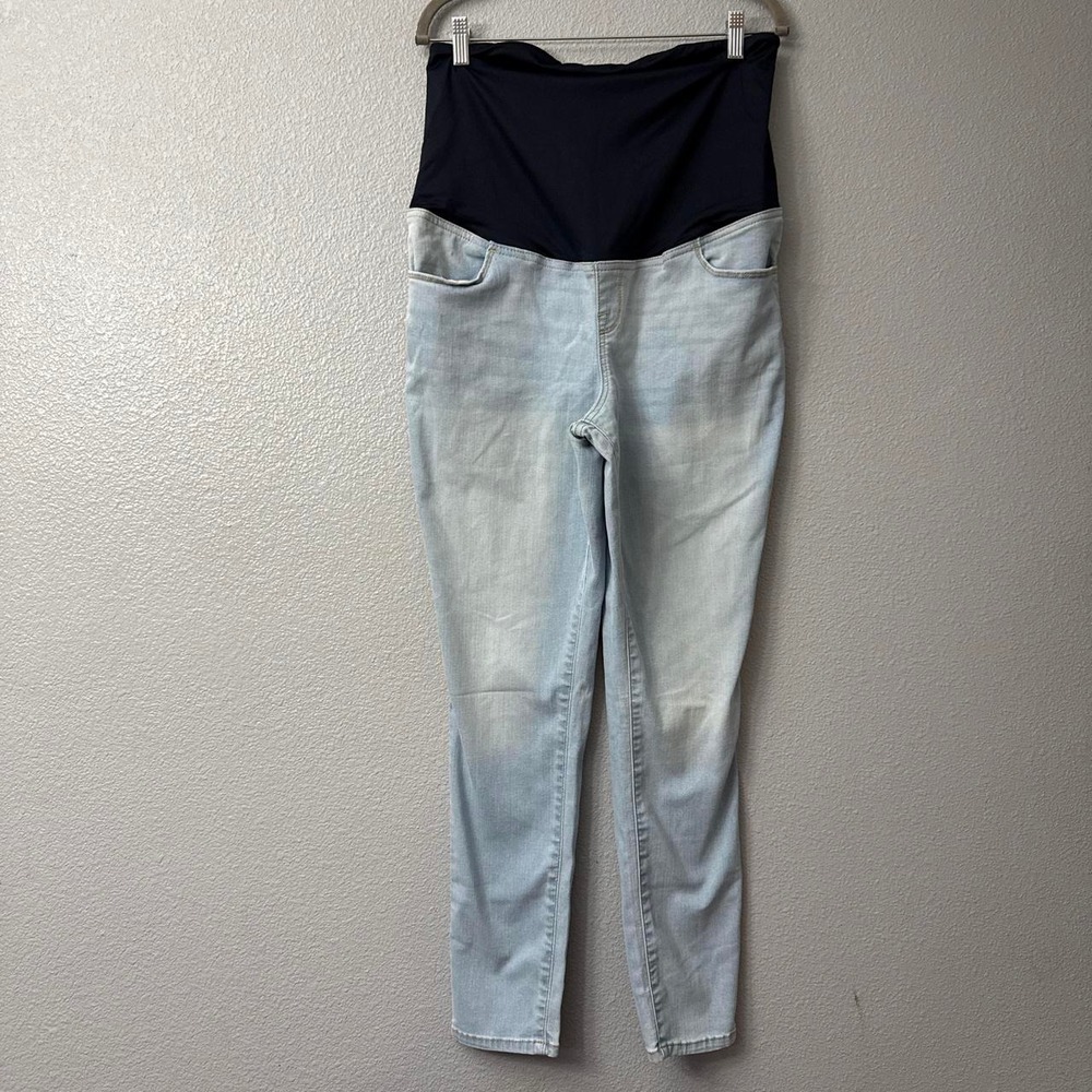 Ingrid & Isabel Women's Maternity Straight-Leg Jeans with Belly Panel